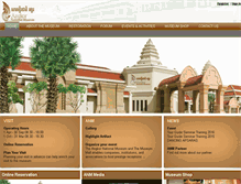 Tablet Screenshot of angkornationalmuseum.com